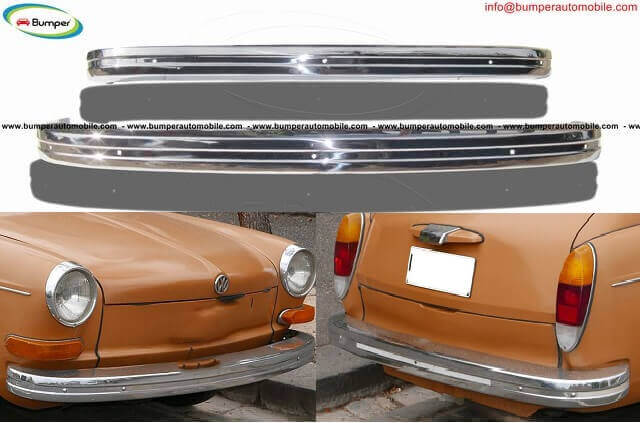 Volkswagen Type 3 bumper (1970-1973) in stainless steel  (VW Type 3 St,Amravati,Cars,Spare Parts,77traders